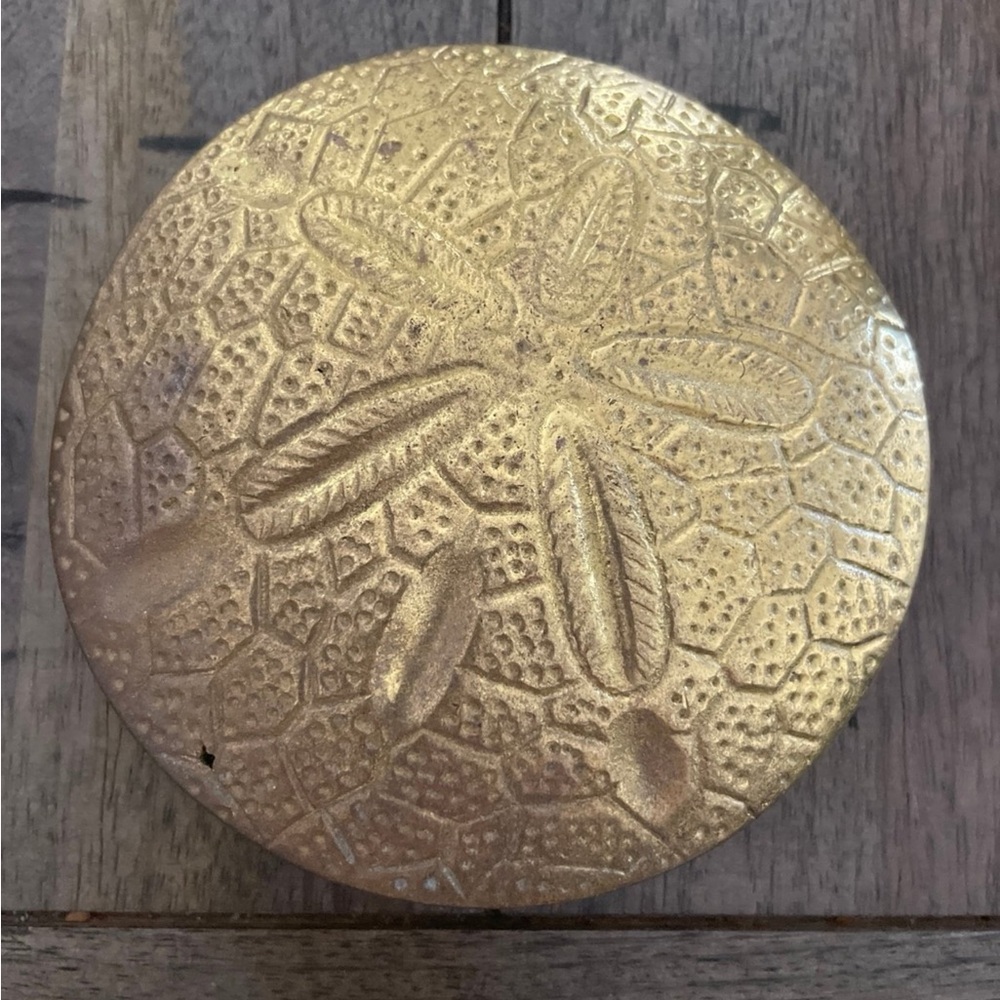 Gold Decorative Sand Dollar Accent - Home Accents